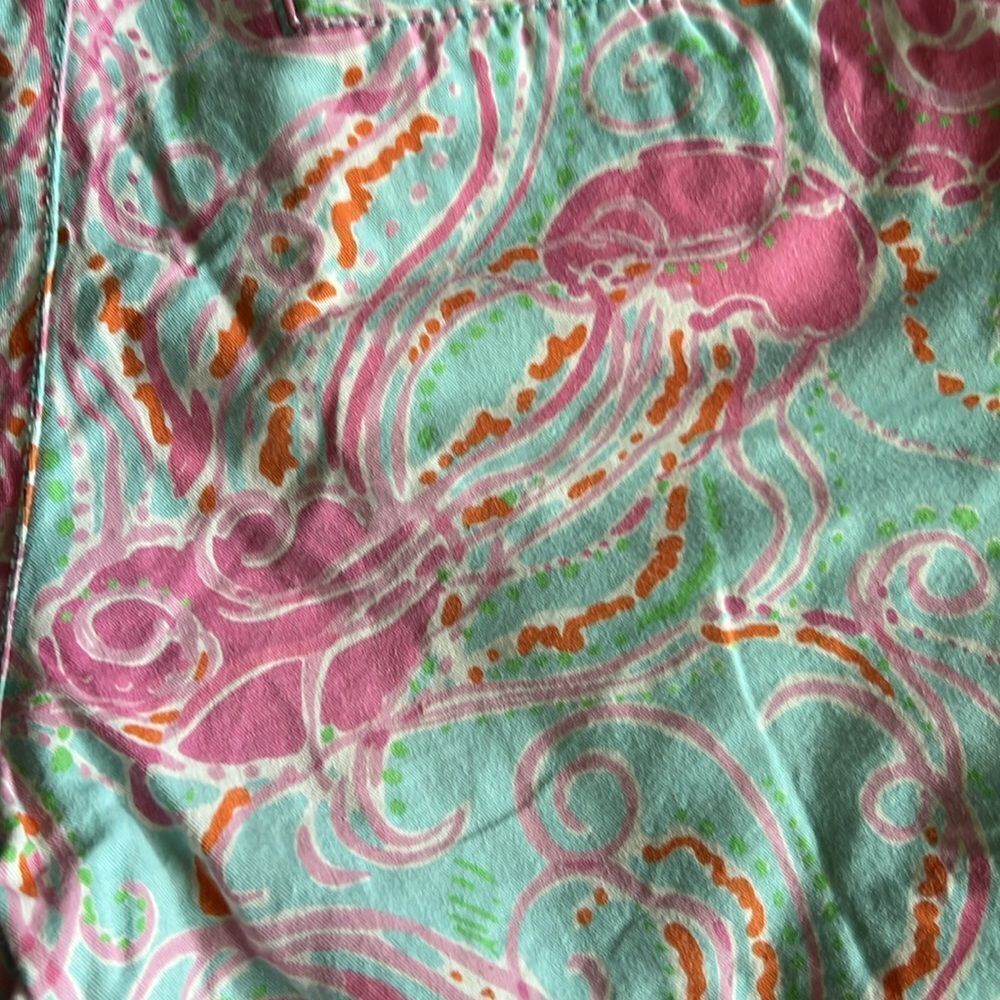 Lilly Pulitzer Buttercup Scalloped Shorts - Spa Blue Jellies Be Jammin’ - 2 - Picture 8 of 10